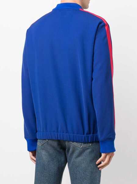 Hanorace Alexander McQueen Skull Embroidered Sweatshirt BLUE Barbati (BM 8569422) 4