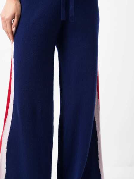 Pantaloni casual tre Ccile Wavy Pants BLUE Femei (BM 8569584) 5