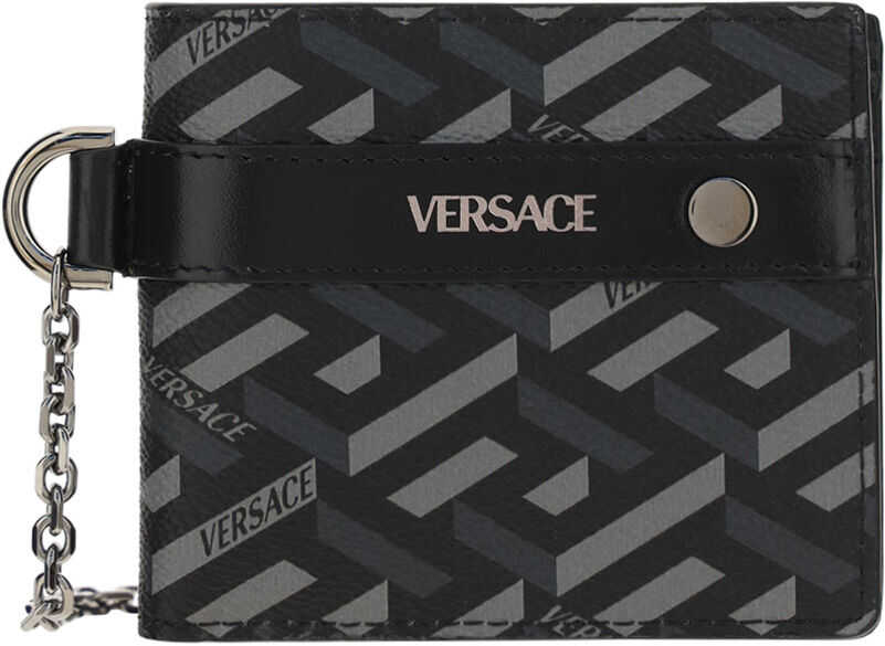 Versace Wallet 10028531A01444 NERO/GRIGIO/RUTENIO