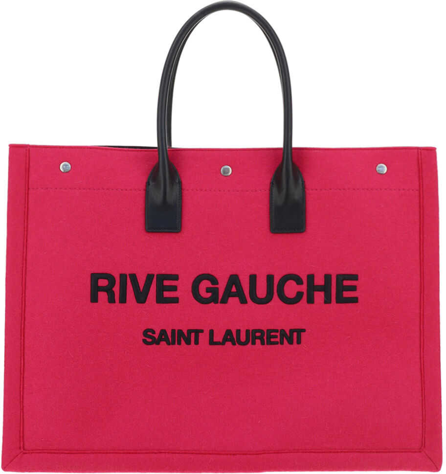 Saint Laurent Tote Bag 499290FHVPE FUXIA/NERO/NERO