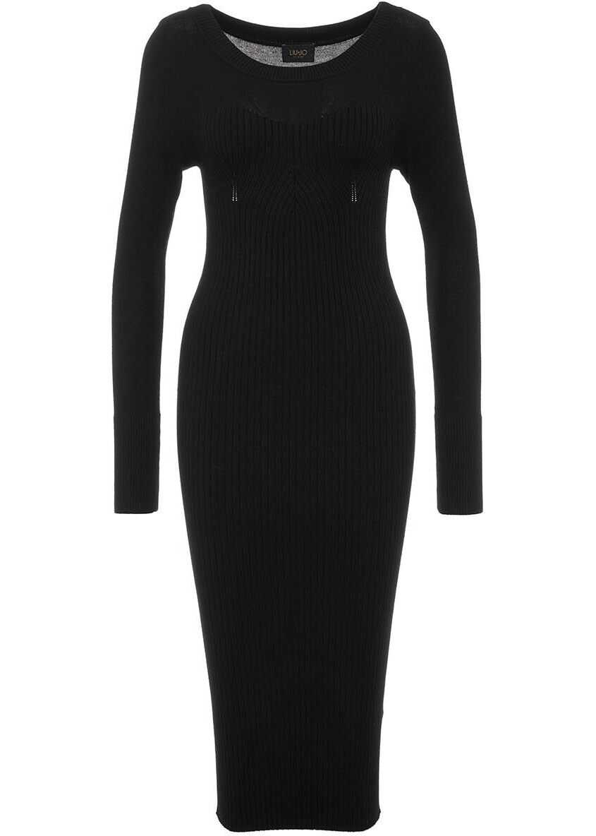 Liu Jo Stretchy knit dress Black