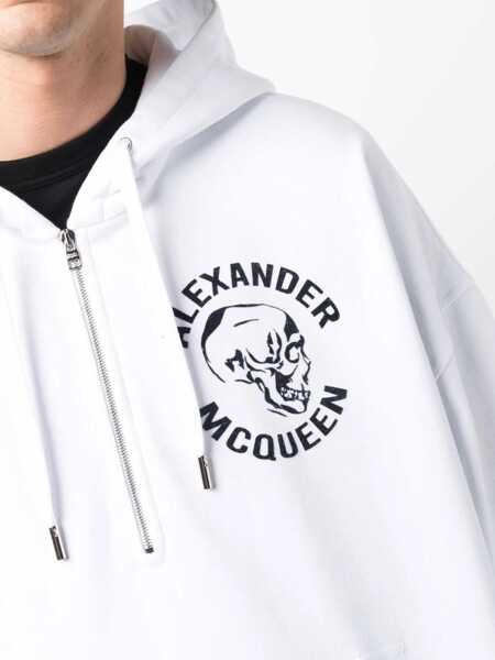 Hanorace Alexander McQueen Skull Sweatshirt WHITE Barbati (BM 8570478) 5