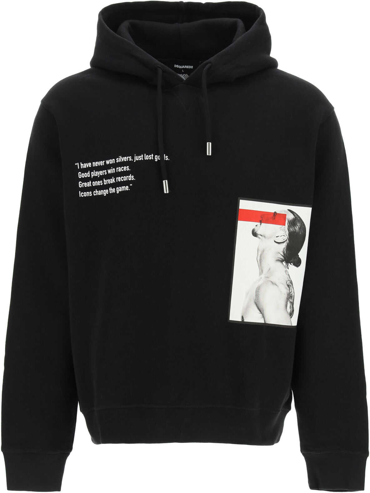 DSQUARED2 Hoodie Logo Sweatshirt* BLACK