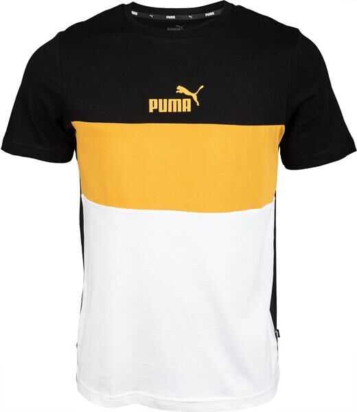 PUMA Ess+ Colorblock Tee M Black