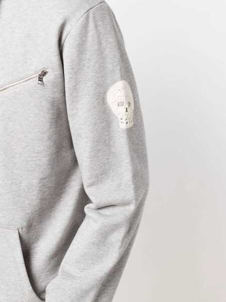 Hanorace Alexander McQueen Sweatshirt With Embroidered Skull GREY Barbati (BM 8573949) 5