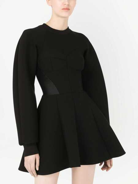 Rochii elegante Dolce & Gabbana Technical Jersey Dress BLACK Femei (BM 8573976) 4