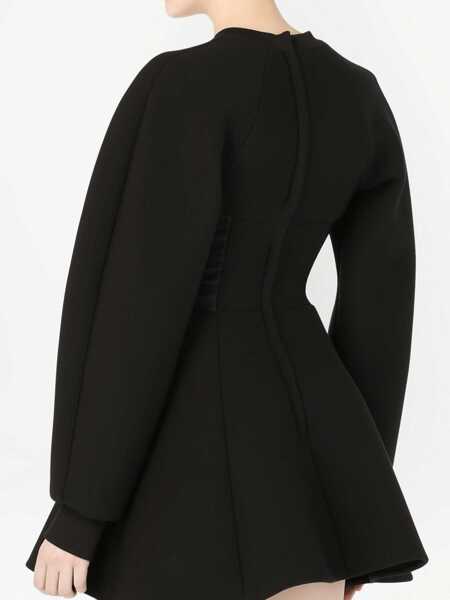 Rochii elegante Dolce & Gabbana Technical Jersey Dress BLACK Femei (BM 8573976) 5