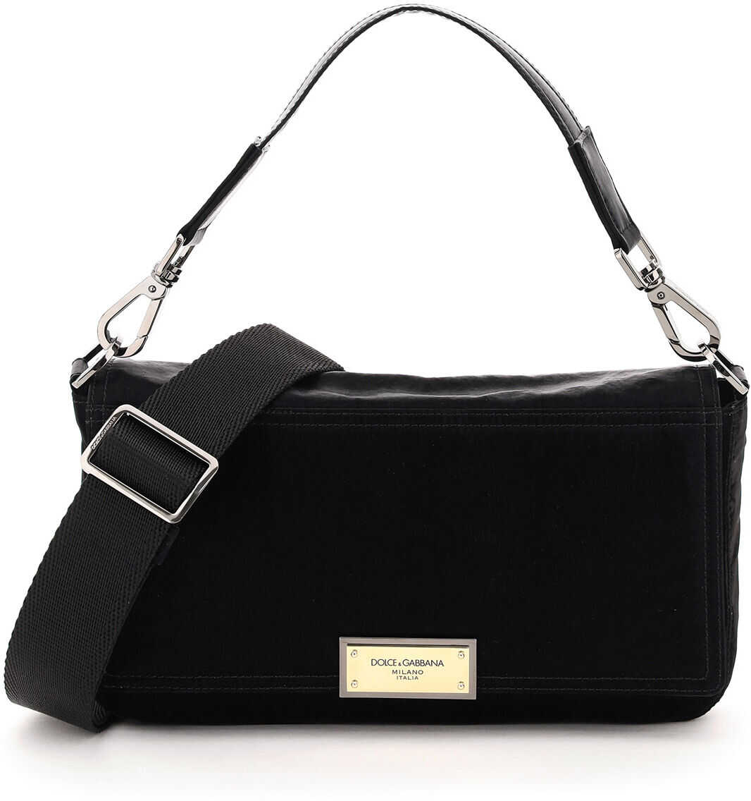 Dolce & Gabbana Samboil Nylon Shoulder Bag BM1962 AO243 NERO