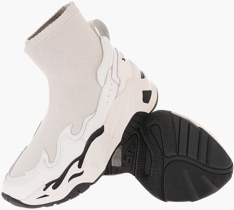 Just Cavalli Fabric P1Thon Sock Sneakers White b-mall.ro
