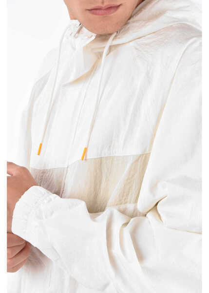 Jachete Nike Hooded Jacket With Hidden Buttons Beige Barbati (BM 8576031) 3