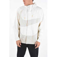 Jachete Hooded Jacket With Hidden Buttons Barbati