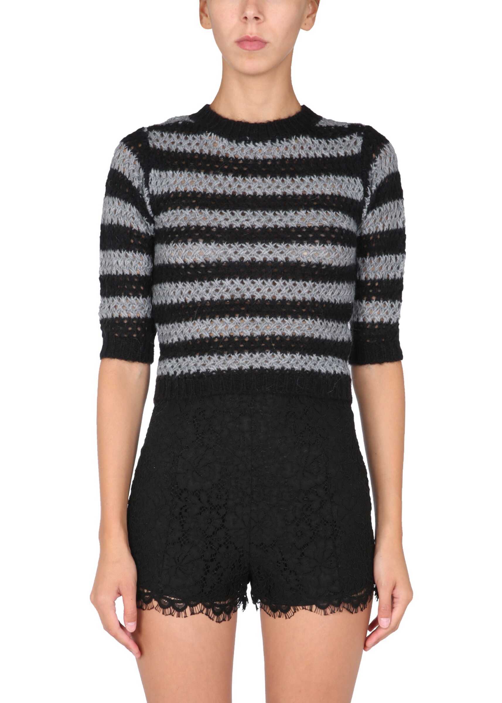 RED VALENTINO Striped Sweater WR0KC10D_66YY85 BLACK