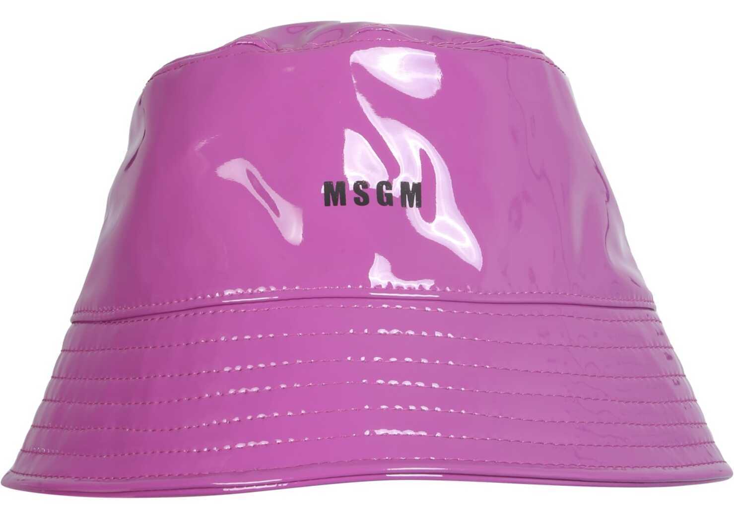 MSGM Paint Effect Bucket Hat 3142MDL101_21780372 PURPLE