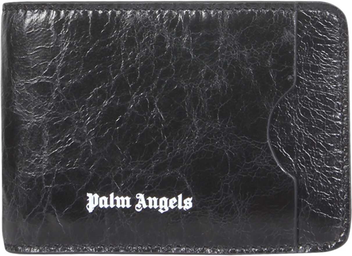 Palm Angels Leather Card Holder PMND004_F21LEA0011001 BLACK
