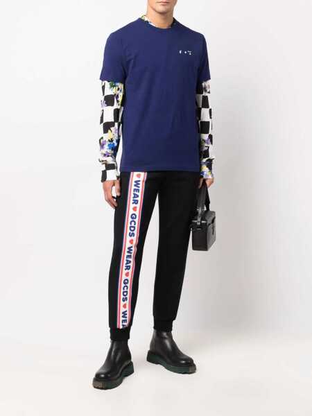 Treninguri GCDS Jogging Pants With Cute Tape Logo Band BLACK Barbati (BM 8577981) 2