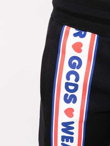 Treninguri GCDS Jogging Pants With Cute Tape Logo Band BLACK Barbati (BM 8577981) 5