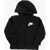 Nike Hoodie Jacket With Logo Print Black