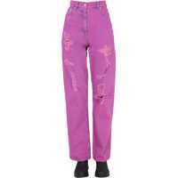 Blugi drepti Destroyed Jeans Fete