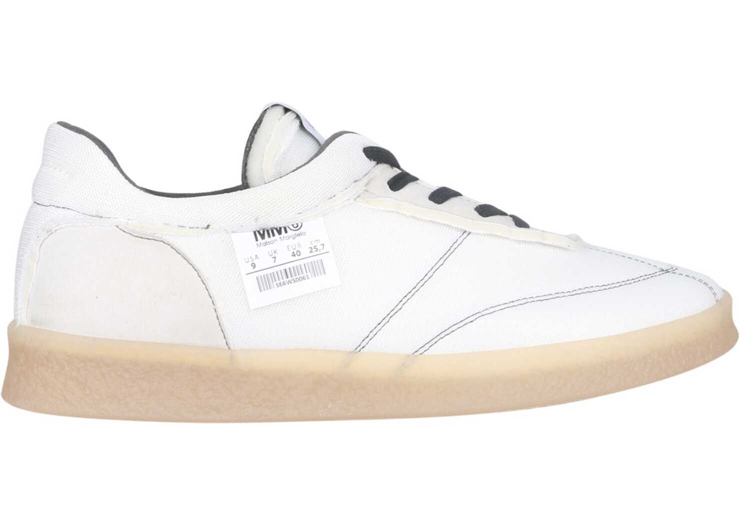 MM6 Maison Margiela 6 Court Inside Out Sneakers S66WS0061_P4403T1003 WHITE