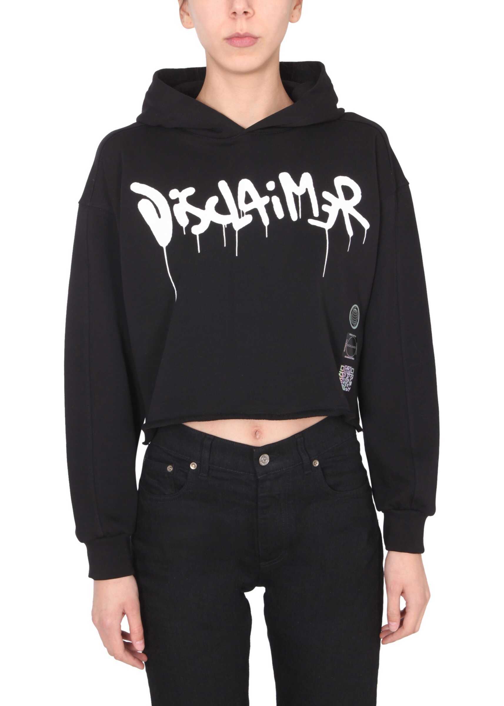 Disclaimer Hoodie 21EDS50667_NERO BLACK