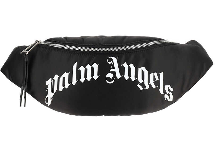 Palm Angels Fannypack PMNO004F21LEA001 BLACK SILV