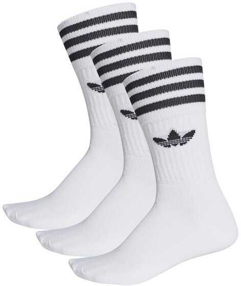 adidas Solid Crew Sock 3Pp* White