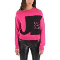 Pulovere casual Laser Cut Detail Sweater Femei
