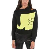 Pulovere casual Laser Cut Detail Sweater Femei