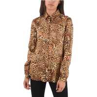 Camasi casual Cheetah Printed Blouse Femei