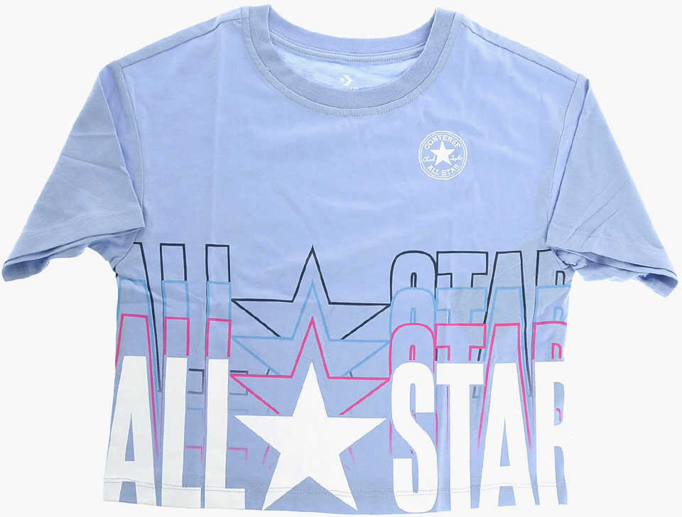 Converse All Star Printed Cropped T-Shirt Violet