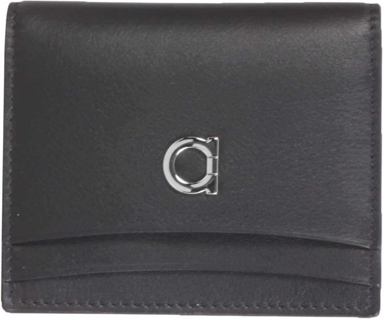 Salvatore Ferragamo Gancini Credit Card Holder 744960_660655NERO BLACK