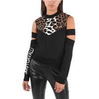 Pulovere casual Slim Fit Sweater With Laser Cut Details Femei