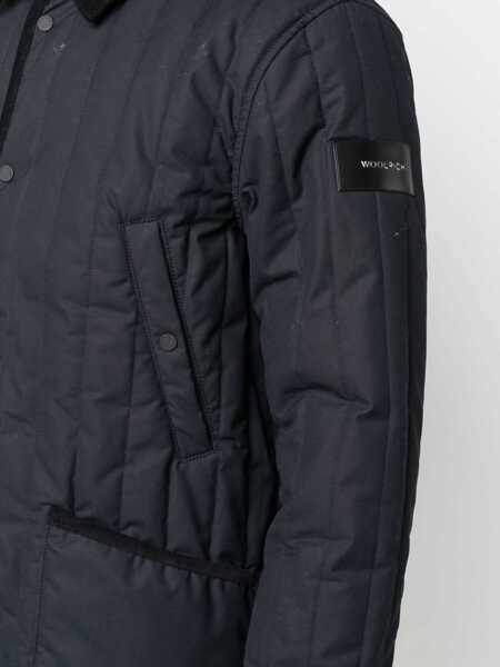 Jachete Woolrich Barrier Shirt Jacket BLUE Barbati (BM 8592057) 5