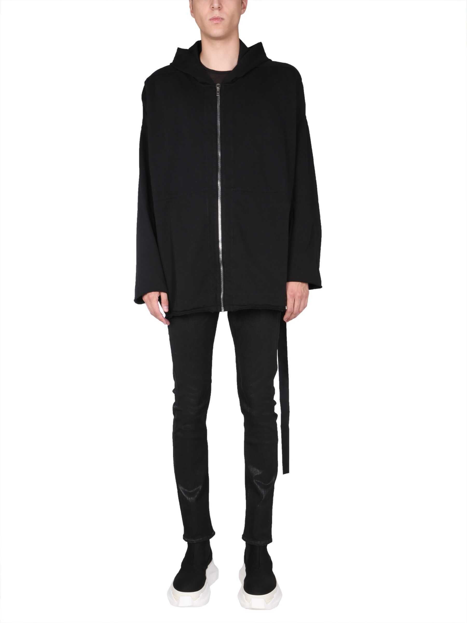 Rick Owens "Peter" Sweatshirt DU02A3275_RIG09 BLACK