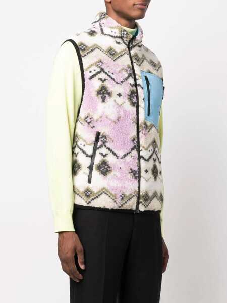 Jachete MSGM Fleece Sherpa Vest MULTICOLOUR Barbati (BM 8592099) 3