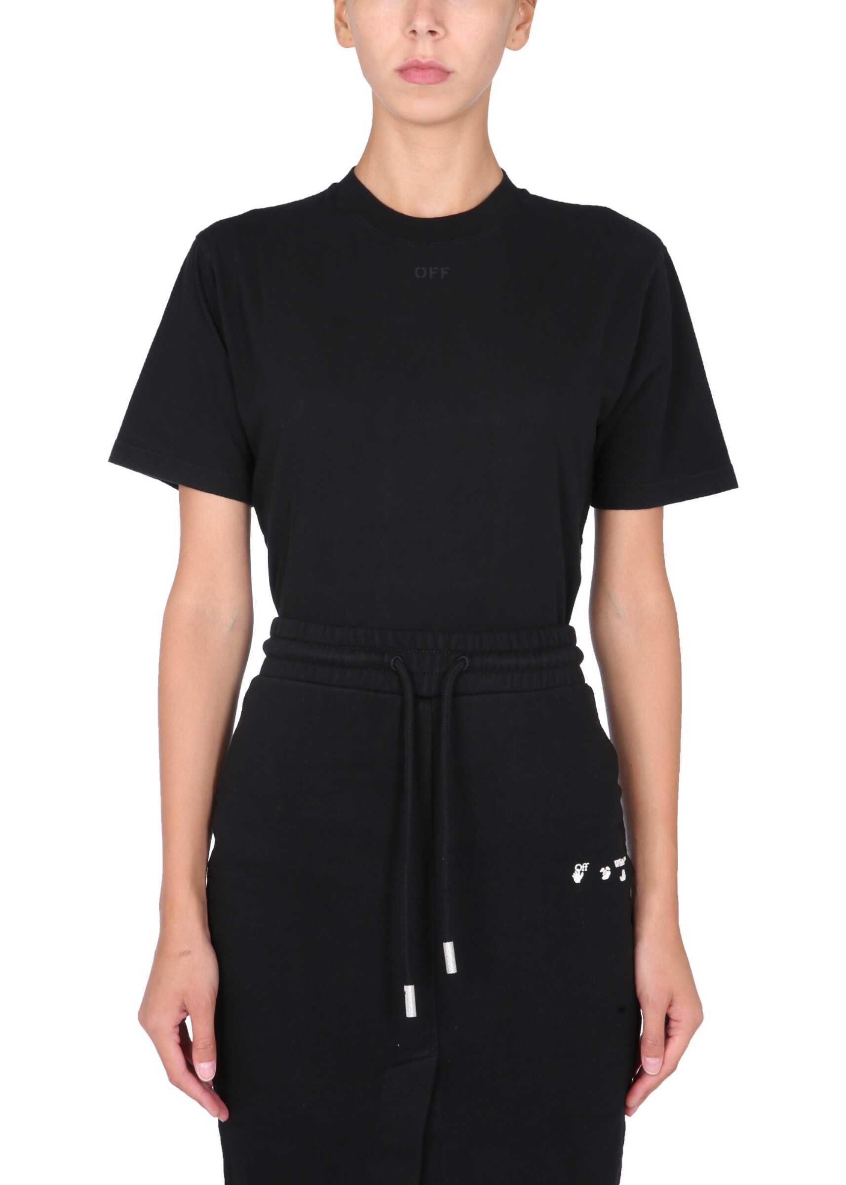 Off-White Crew Neck T-Shirt OWAA049_F21JER0021010 BLACK