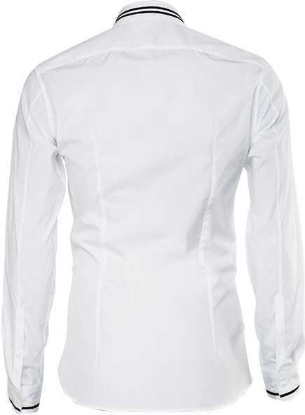 Camasi Neil Barrett Tuxedo Grosgrain Collar Detail BCM003C-R010C White Barbati (BM 8592246) 2