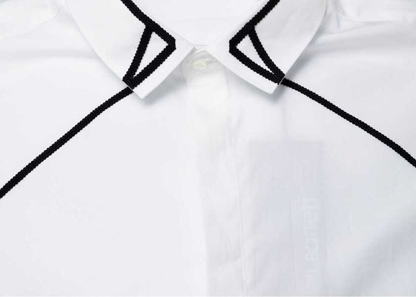 Camasi Neil Barrett Tuxedo Grosgrain Collar Detail BCM004C-R010C White Barbati (BM 8592249) 3