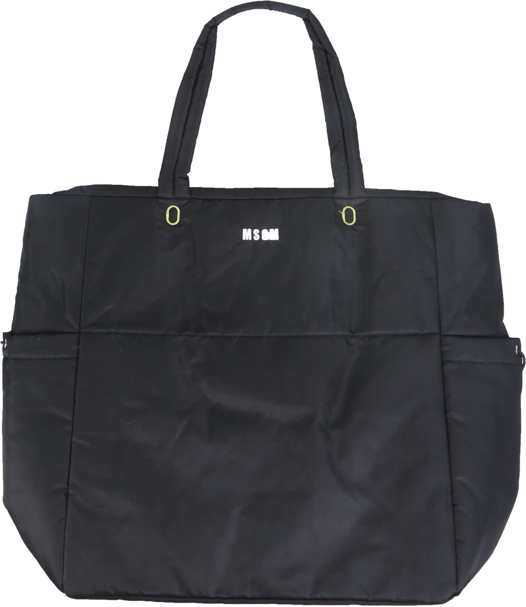 MSGM Padded Nylon Shopper Bag 3141MDZ12_42099 BLACK