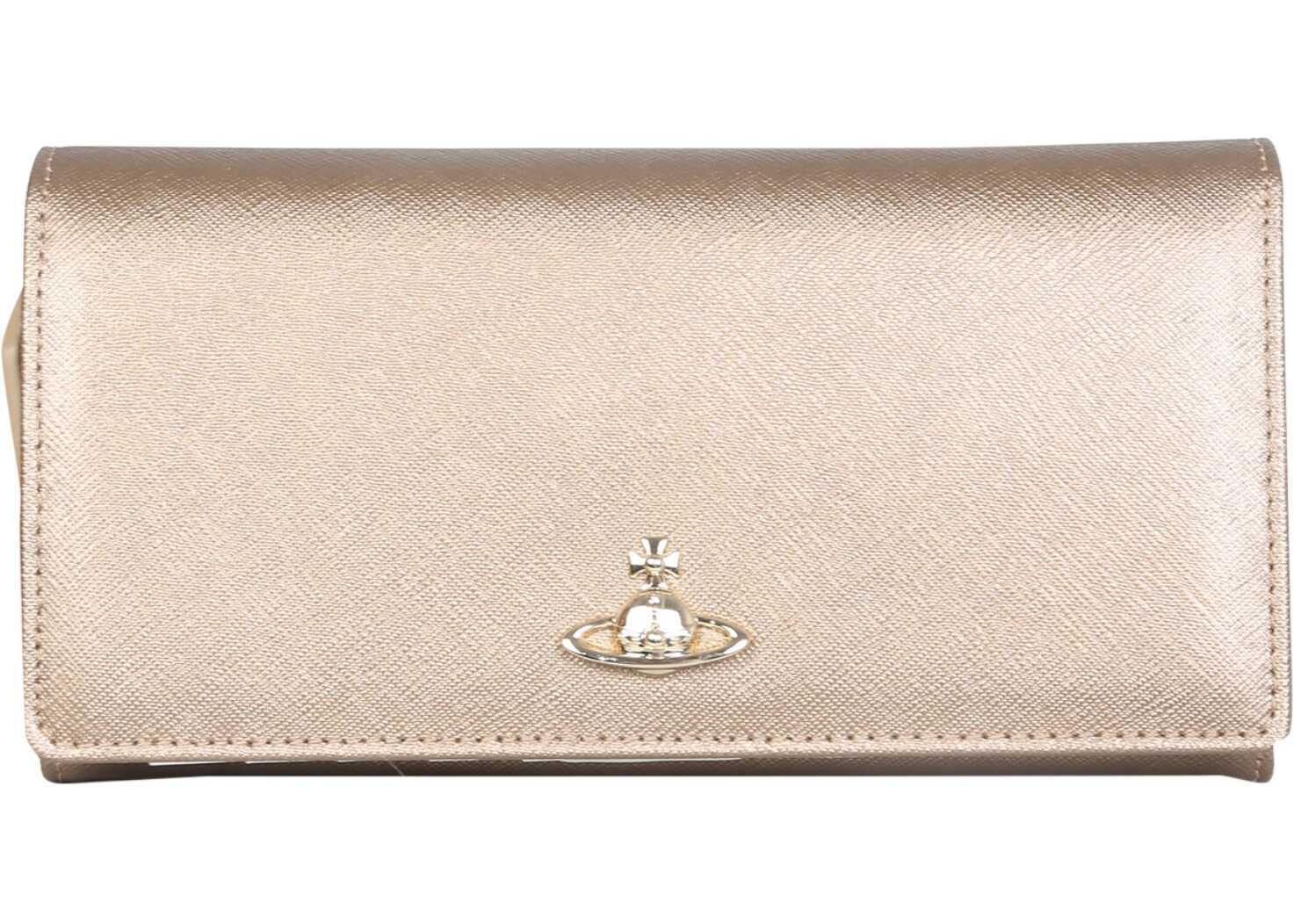 Vivienne Westwood Victoria Continental Wallet 51060025_40565R401 GOLD