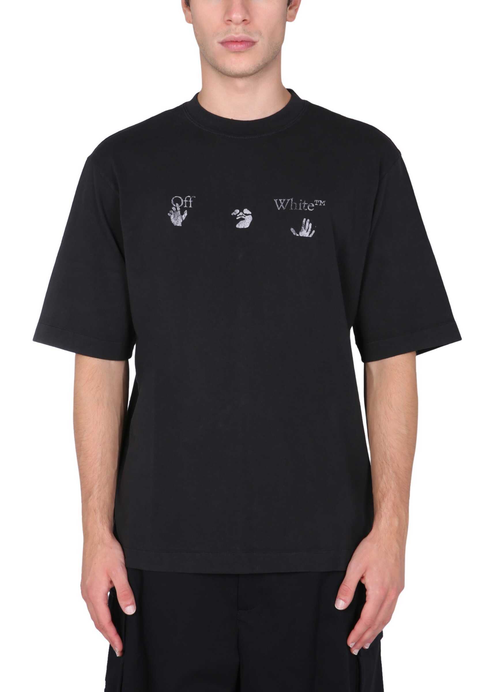 Off-White T-Shirt With Logo OMAA119_F21JER0091001 BLACK