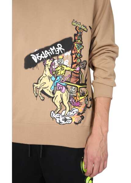 Bluze Disclaimer Crew Neck Sweatshirt BROWN Barbati (BM 8592960) 2