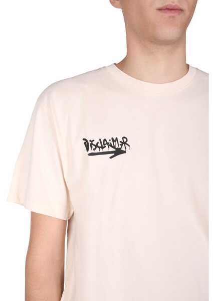 Tricouri Disclaimer T-Shirt With Screen Print WHITE Barbati (BM 8593041) 4