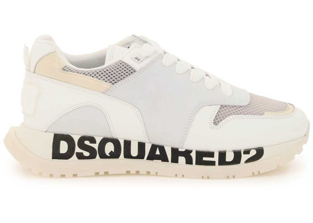 DSQUARED2 Running Sneakers SNM0213 01503280 BIANCO SPORCO BIANCO