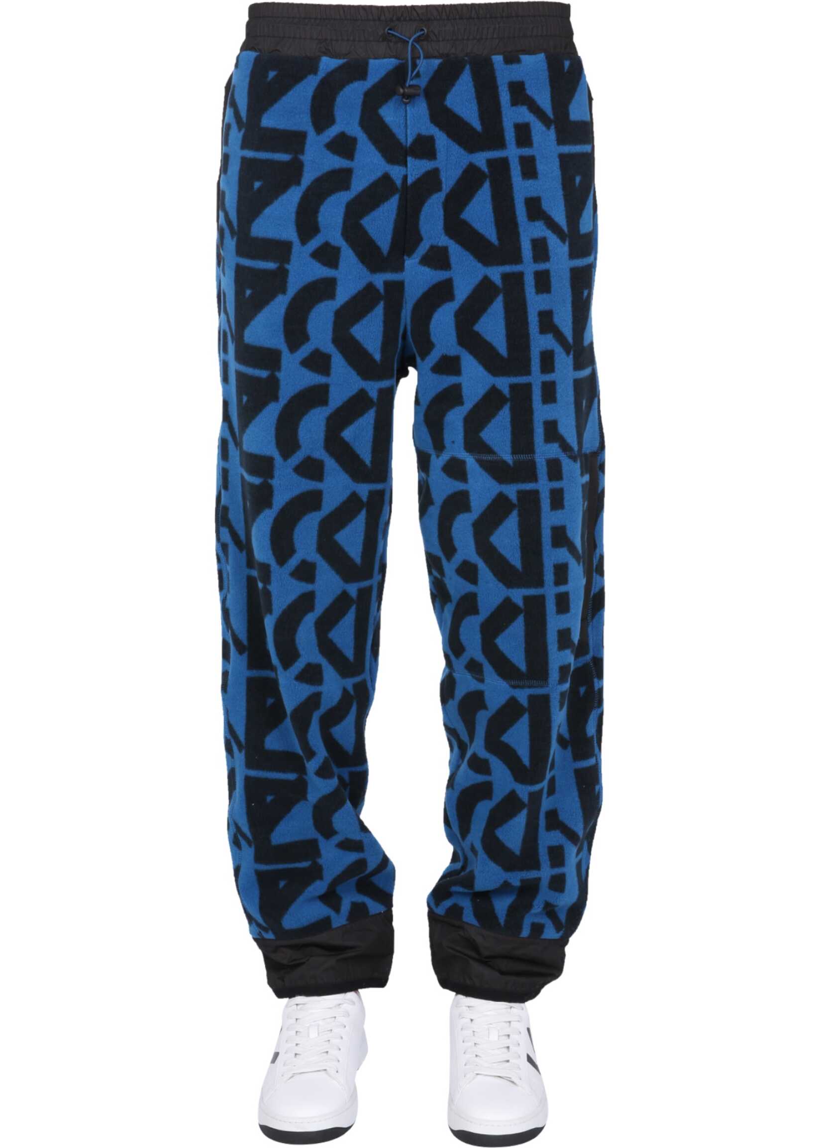 Kenzo Jogging Pants With Monogram Logo BLUE