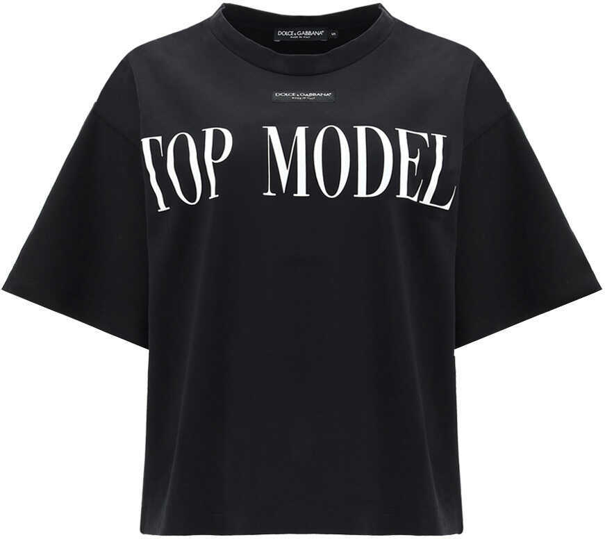 Dolce & Gabbana T-Shirt F8O49TFUGK4 TOPMODEL F.DO NERO