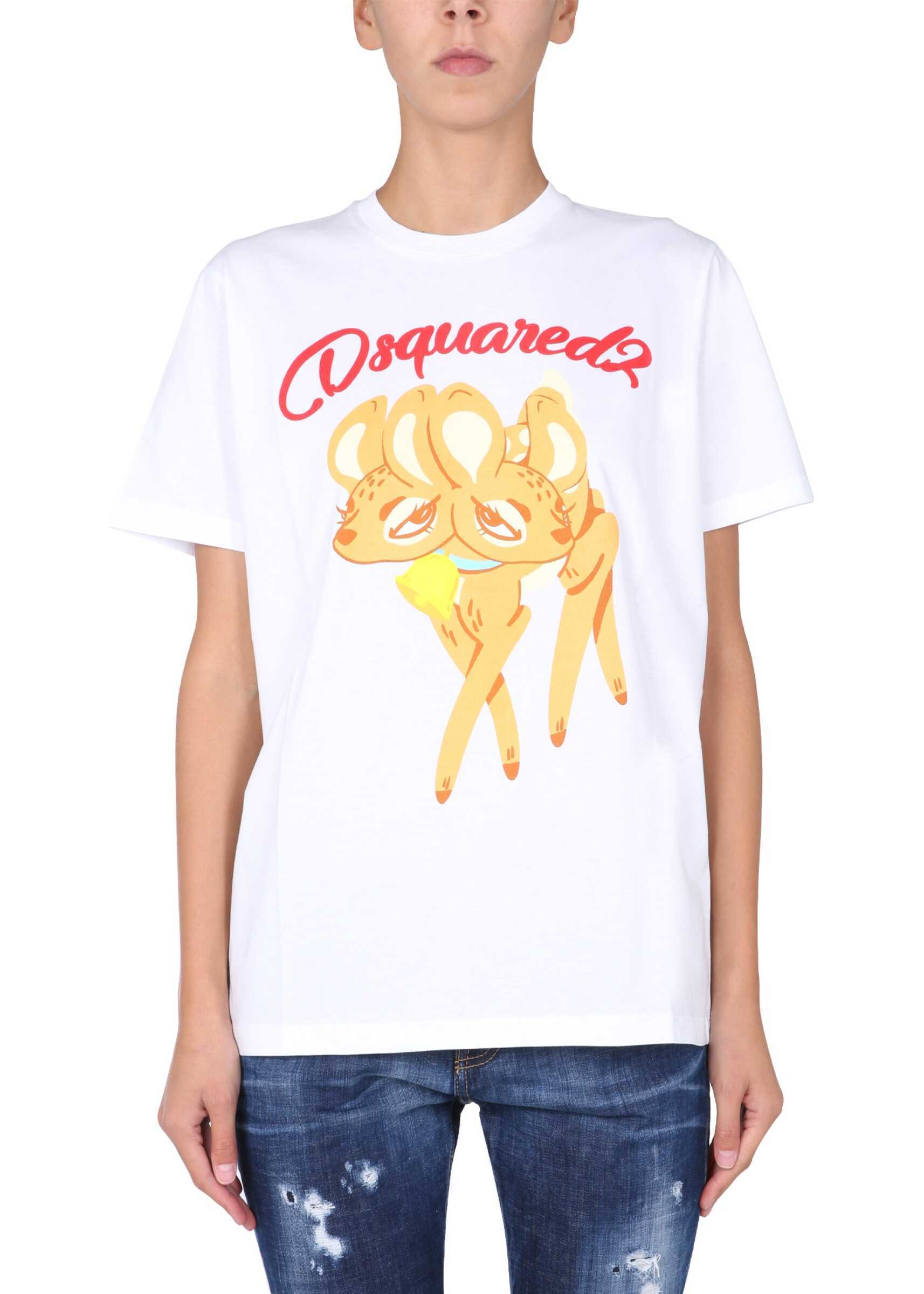 DSQUARED2 "Bambi" T-Shirt S72GD0324_S23009100 WHITE