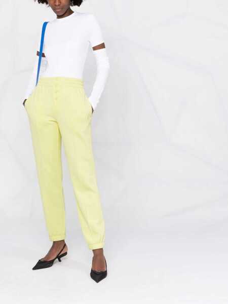 Pantaloni de trening HELMUT LANG Jogging Pants With Buttons YELLOW Femei (BM 8596875) 2