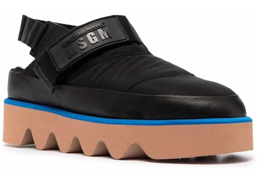 Sandale MSGM Puffed Sandals BLACK Femei (BM 8596929) 2