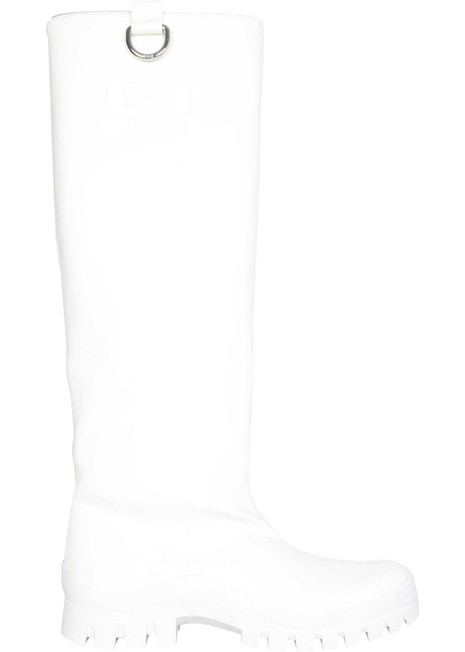 MSGM Rain Boots WHITE